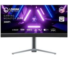 34" Lorgar 34MP1 černá / VA / UWQHD / 21:9 / 1ms / 4000:1 / 1000cd-m2 / HDMI+DP+USB-C