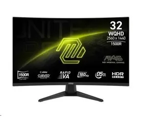 31.5" MSI MAG 321CQF E18 černá / 2560x1440 / VA / 16:9 / 0.5ms / 3000:1 / 300cd-m2 / HDMI+DP / VESA