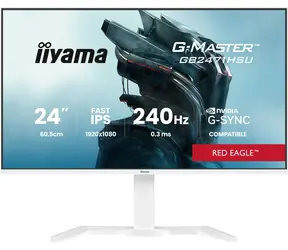 23.8" IIYAMA G-Master GB2471HSU-W1 bílá / LED / IPS / 1920 x 1080 / 16:9 / 0.3 ms / 1000:1 / 350cd-m2 / VESA