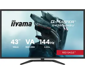 42.5" IIYAMA G-Master G4380UHSU-B2 černá / LED / VA / 3840 x 2160 / 16:9 / 0.3 ms / 4000:1 / 550cd-m2 / VESA