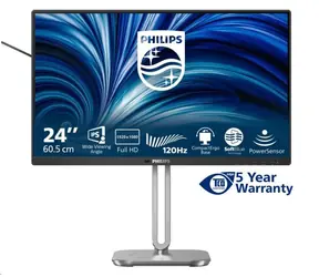 24" PHILIPS 24B2N3200JH/00 černá / IPS / 1920 x 1080 / 120Hz / 4ms / 300cd / HDMI / DP / VGA / REPRO / VESA 