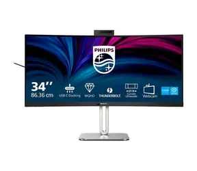 34" PHILIPS 34B2U6603CH/00 / VA / 3440 x 1440 / 21:9 / 4ms / 550cd-m2 / 3500:1 / HDMI+DP+Thunderbolt / VESA / Repro