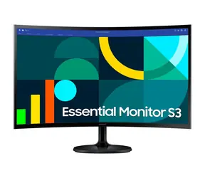24" SAMSUNG Essential S3 S24D364GAU černá / VA / 1920x1080 / 16:9 / 4ms / 3000:1 / 250cd-m2 / HDMI + VGA / VESA