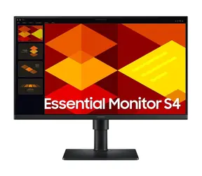 24" SAMSUNG Essential S4 S24D406GAU černá / IPS / 1920x1080 / 16:9 / 5ms / 1000:1 / 250cd-m2 / HDMI + DP / VESA