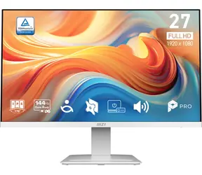 27" MSI PRO MP273W E14A bílá / IPS / FHD / 16:9 / 4ms / 1500:1 / 250cd-m2 / HDMI + DP / VESA
