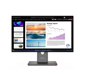 Rozbaleno - 23.8" Lenovo ThinkVision P24Q-40 černá / IPS / 2560 x 1440 / 6ms / 300cd / 1500:1 / DP+HDMI+USB / VESA/Pivot / rozbaleno