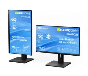 Rozbaleno - 23,8" Hannspree EB241CJB černá / Monitor / TN / Full HD / 75Hz / HDMI+DP / USB-C / rozbaleno