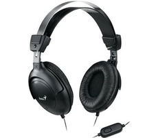GENIUS headset HS-505X / sluchátka s mikrofonem / Černý