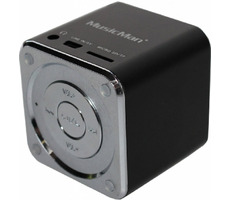 Technaxx Mini MusicMan černý / Přenosný reproduktor / baterie 600 mAh / USB / microSD / až 8h