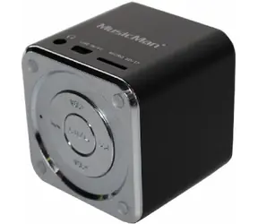Technaxx Mini MusicMan černý / Přenosný reproduktor / baterie 600 mAh / USB / microSD / až 8h