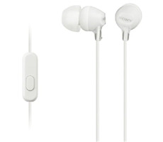 SONY MDR-EX15AP Bílá / Sluchátka do uší s mikrofonem