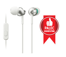 SONY MDR-EX110AP Bílá / Sluchátka do uší s mikrofonem
