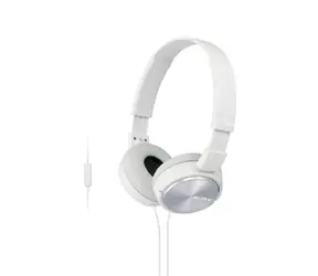 SONY MDR-ZX310AP Bílá / Sluchátka s páskem / vestavěný mikrofon / 30mm reproduktory / 98 dB