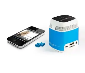 Technaxx Mini MusicMan Makro NFC-X6 modrá / Přenosný reproduktor / 600 mAh / Bluetooth + NFC / FM / až 11h / 10m