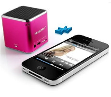 Technaxx Mini MusicMan BTX2 růžová / Přenosný Bluetooth reproduktor / 600 mAh / až 8h 