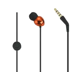 PerfectSound s201 sluchátka oranžová / do uší / s mikrofonem / kov / 18 ohm / 3.5 jack