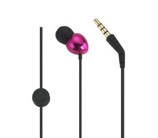 PerfectSound s201 sluchátka růžová / do uší / s mikrofonem / kov / 18 ohm / 3.5 jack