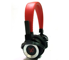 PerfectSound m100 sluchátka červeno-černá / s vyměnitelným měničem / mikrofon / 40mm / 16 ohm / 3,5 + 6,3 jack 