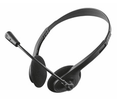 Trust Primo Chat Headset černá / Sluchátka s mikrofonem 
