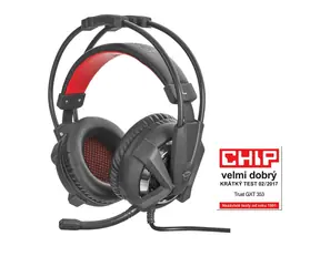 Trust GXT 353 Vibration Headset pro PS4 / Herní sluchátka s mikrofonem / 3m / USB