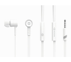 SWISSTEN Earbuds Rainbow YS-D2 bílá / Sluchátka do uší 