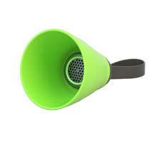 SALI Bluetooth reproduktor 3W zelená / regulace hlasitosti / skládací / voděodolný / bluetooth + USB + 3.5mm Jack