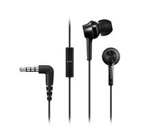 Panasonic RP-TCM115E-K černá / Sluchátka s mikrofonem / 3.5mm jack / 1.2m