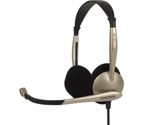 KOSS CS100 / Sluchátka s mikrofonem / 2.5m / 2x 3.5mm jack / bez kódu