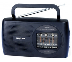 Orava T-120 B / Přenosný rádio přijímač / FM / AM / SW / 2 x 10 W / 