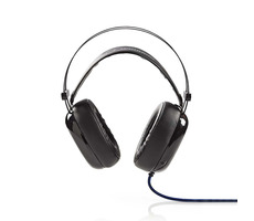 NEDIS GHST300BK - Herní Sluchátka Černá / Over-ear / Ultra Basy / Světlo LED / Konektory 3.5 mm USB