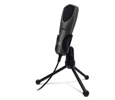 CONNECT IT YouMic USB šedá / Stolní mikrofon / nastavitelný sklon / USB / 2.5 m