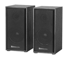 Defender SPK 240 reproduktory 2.0 / 2x 3W / regulace hlasitosti / USB+3.5mm / dřevěné / černá