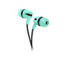 CANYON CNS-CEP4G / sluchátka s mikrofonem / plochý kabel / 3.5 mm jack / zelená