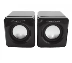 Esperanza EP111 LEGGIERO černá / Reproduktory / 2.0 / 2x3W / USB / 3.5mm