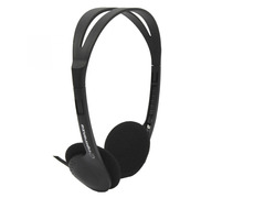 Esperanza EH119 Disco černá / sluchátka na uši / 3.5 mm jack / ovládání hlasitosti / 2.5 m