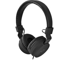 Esperanza EH212K Bongo černá / stereo sluchátka s mikrofonem / 3.5 mm jack / ovládání hlasitosti / 1.5 m