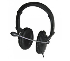 Esperanza EH101 Menuet černá / stereo sluchátka s mikrofonem / 3.5 mm jack / ovládání hlasitosti / 2.5 m