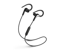 SAVIO WE-03 Bluetooth sportovní sluchátka do uší černá / mikrofon / funkční tlačítka