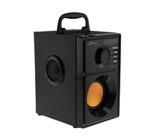 Media-Tech BOOMBOX černá / bezdrátový reproduktor / RMS 15W + subwoofer PMPO 600W / BT 2.1 + EDR / FM Radio / microSD