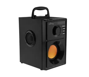Media-Tech BOOMBOX černá / bezdrátový reproduktor / RMS 15W + subwoofer PMPO 600W / BT 2.1 + EDR / FM Radio / microSD