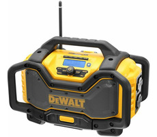 DeWalt DCR027 / Aku rádio s nabíječkou / 220V | 10.8V-18V / USB / AUX / bez Aku