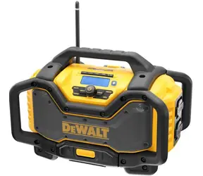 DeWalt DCR027 / Aku rádio s nabíječkou / 220V | 10.8V-18V / USB / AUX / bez Aku