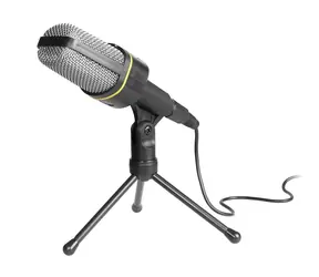 Tracer SCREAMER černá / stolní mikrofon / nastavitelný sklon / potlačení šumu / 3.5mm jack / 2.0 m