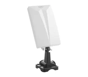 XORO HAN 600 vniřní i vnější DVB-T2 anténa / DAB+ / FM / LTE-Filtr / zesílení 3 dB / UHF / VHF/ bílá