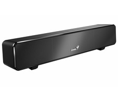 GENIUS USB SoundBar 100 / soundbar reproduktor / drátový / 6W / USB / 3.5" jack / černá