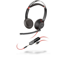 Plantronics BLACKWIRE C5220 černá / Duo náhlavní souprava / USB & 3.5mm jack / 2.2 m