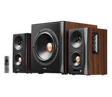 EDIFIER S360DB hnědá-černá / 2.1 / reproduktory / 3.5mm jack / Opt. / Coax. / Bluetooth