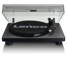 Lenco L-30B černá / Gramofon / 33 & 45 RPM / USB-A / RCA / předzesilovač