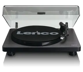 Lenco L-30B černá / Gramofon / 33 & 45 RPM / USB-A / RCA / předzesilovač