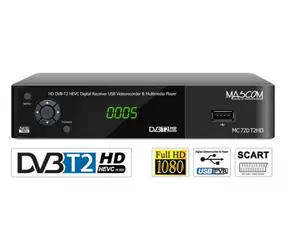 MASCOM MC720T2 / DVB-T2 přijímač / HD DVB-T2 / H.265 / HEVC